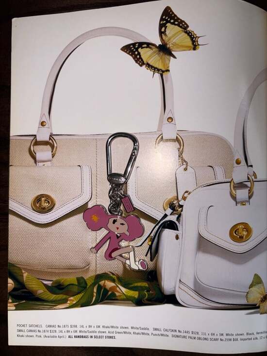 Coach Accessories - Coach Pink Poppy Chan HTF Japan Exclusive Keychain